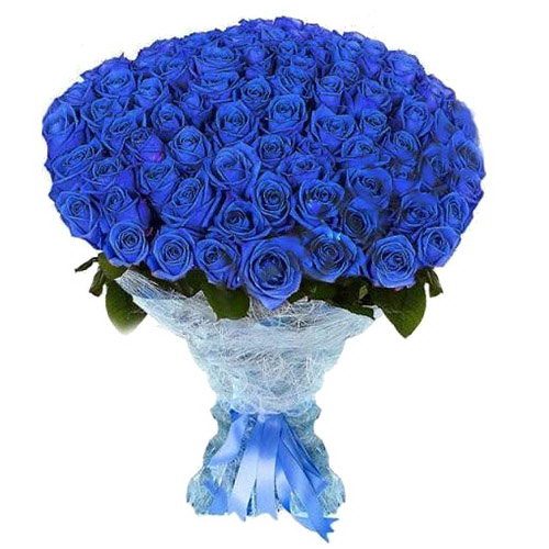 Фото товара 101 синяя роза (крашеная) в Харькове