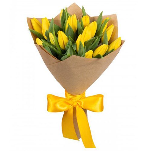 Фото товара 15 жёлтых тюльпанов в Харькове