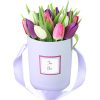 Фото товара 15 фиолетовых тюльпанов с декором в Харькове