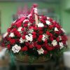 Фото товара 200 кустовых роз в корзине в Харькове