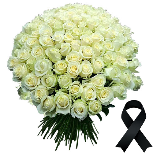 Фото товара 100 белых роз в Харькове