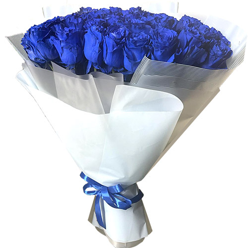 Фото товара 33 голубые розы (Эквадор) в Харькове