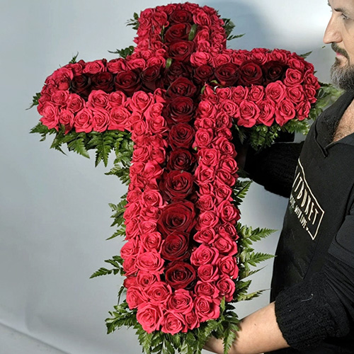 Фото товара Икебана "Алый крест" в Харькове